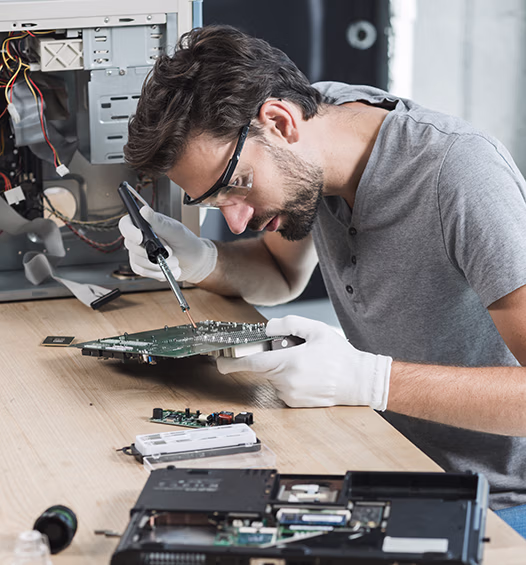 Moederboerd inspectie